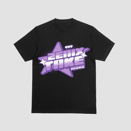 Black "Zenix Take Risks" T-Shirt 